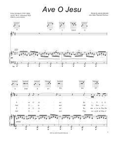Download sheet music for Ave O Jesu
